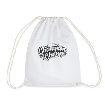 Champion of Change - Drawstring Bag - white - Front