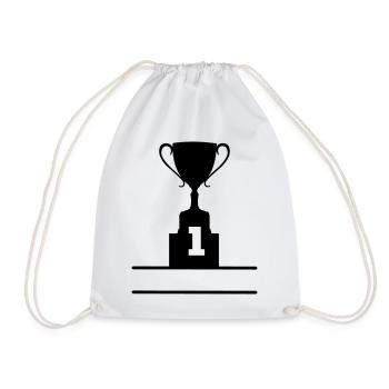 Cup cup number 1 - Drawstring Bag - white - Front