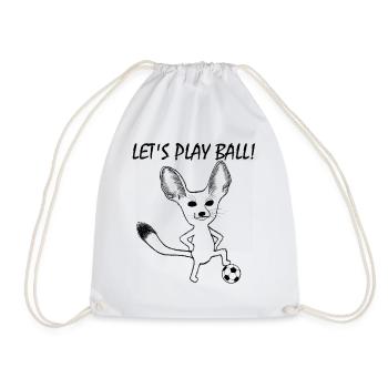Fennek Let's Play Ball! - Turnbeutel - Weiß - Vorne
