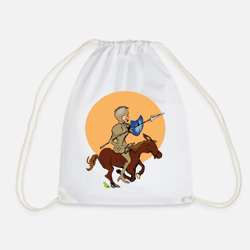 Chevalier à cheval - Sac de sport léger - blanc