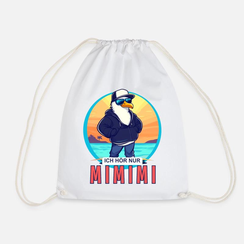 ICH HÖR NUR MIMIMI!!! - Turnbeutel - Weiß