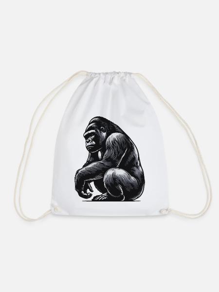 Gorilla - Turnbeutel - Weiß