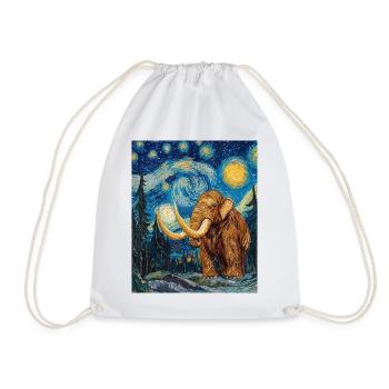 Mammouth Van Gogh Nuit étoilée - Sac de sport léger - blanc - Devant