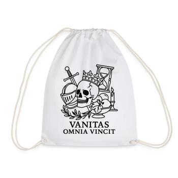 Memento Mori Vanitas Omni Vincit - Turnbeutel - Weiß - Vorne