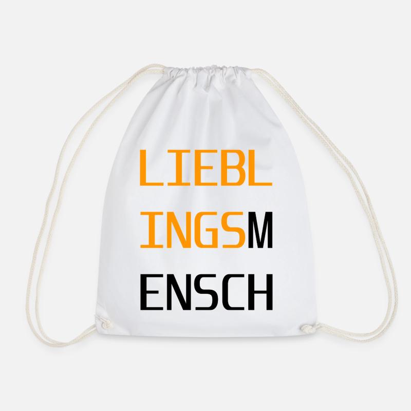 Favorite person - Drawstring Bag - white