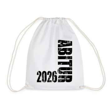 Abitur 2026 - Sac de sport léger - blanc - Devant