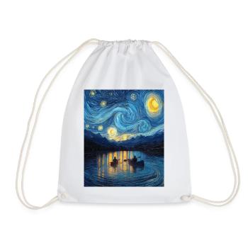 Kayak Van Gogh Nuit étoilée - Sac de sport léger - blanc - Devant