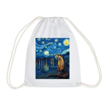 Loutre Van Gogh - Sac de sport léger - blanc - Devant