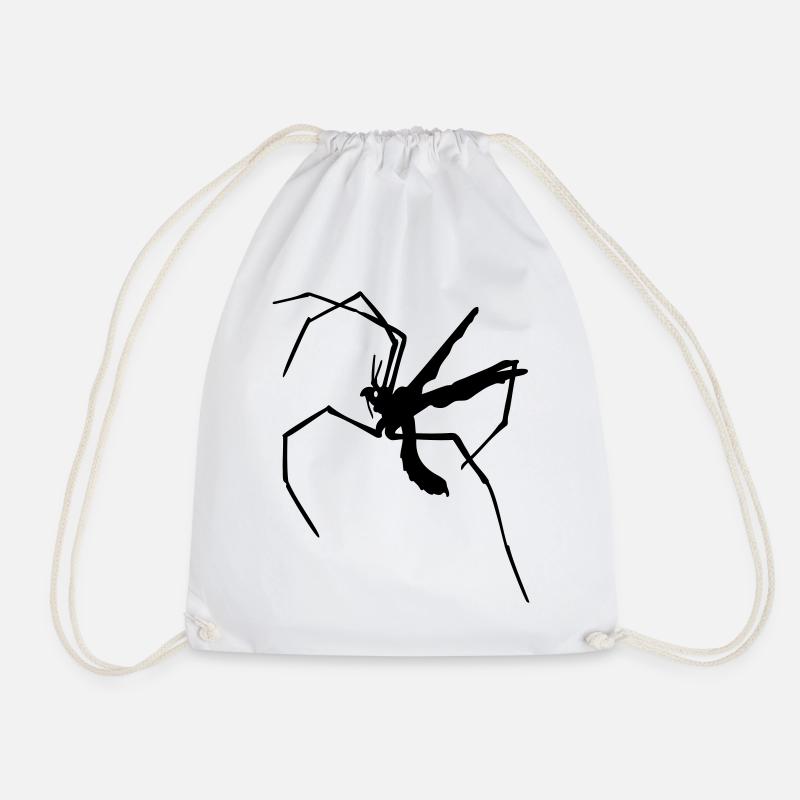Long-legged mosquito - Drawstring Bag - white