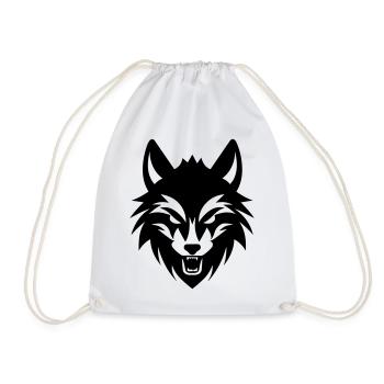 Wolf - Turnbeutel - Weiß - Vorne