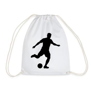 Soccer Fußball - Drawstring Bag - white - Front