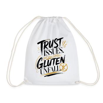 Vertrauensprobleme Glutenunfall - Turnbeutel - Weiß - Vorne