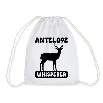 Antelope Wildlife Safari - Drawstring Bag - white - Front