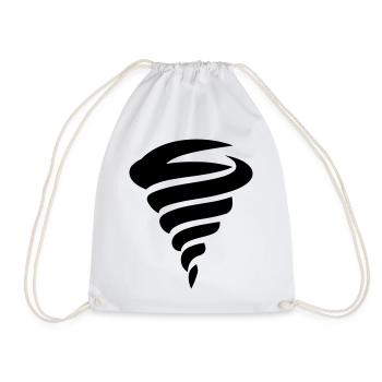 tornado - Drawstring Bag - white - Front