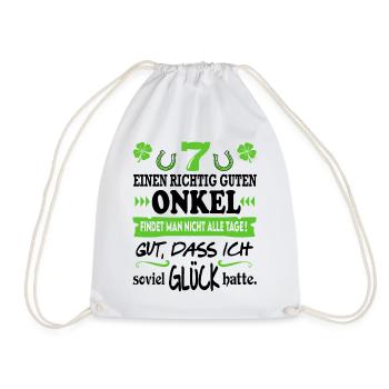 Bester Onkel Familie Glück Sprüche Family Lustig - Turnbeutel - Weiß - Vorne