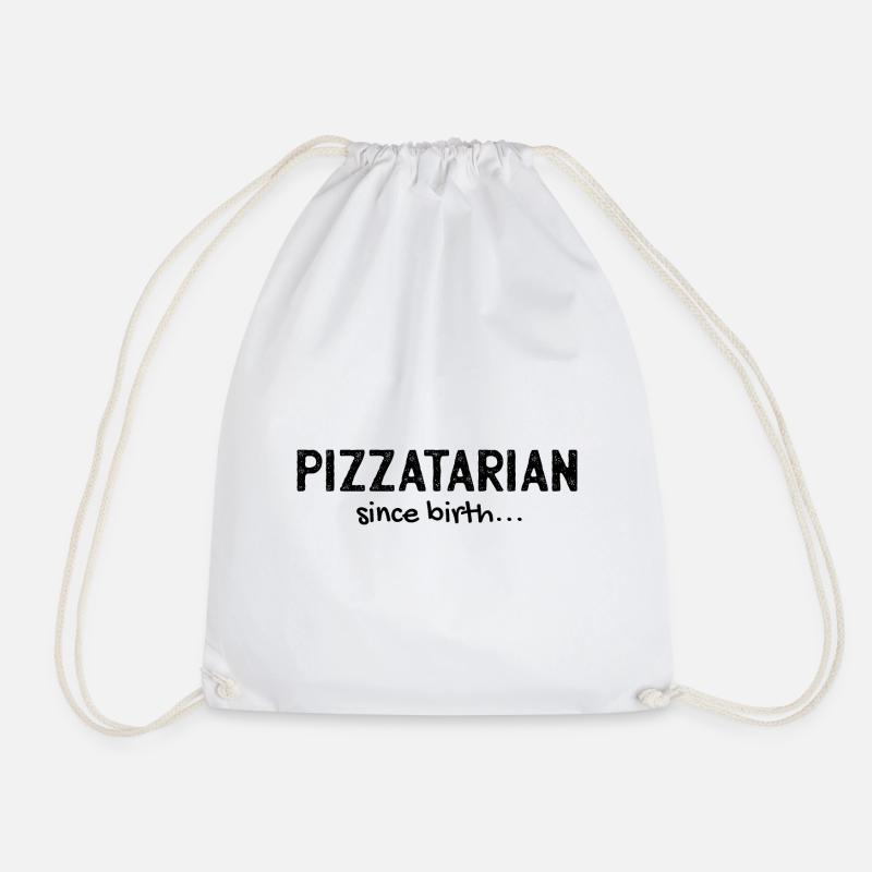 Pizza-Diät - Turnbeutel - Weiß