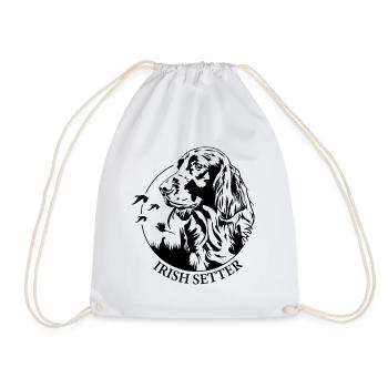 Irish Setter Hunting Dog Hunting Dogs Dogs Wilsigns - Drawstring Bag - white - Front