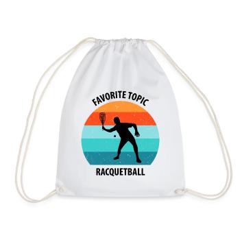 Racqueetball - Drawstring Bag - white - Front