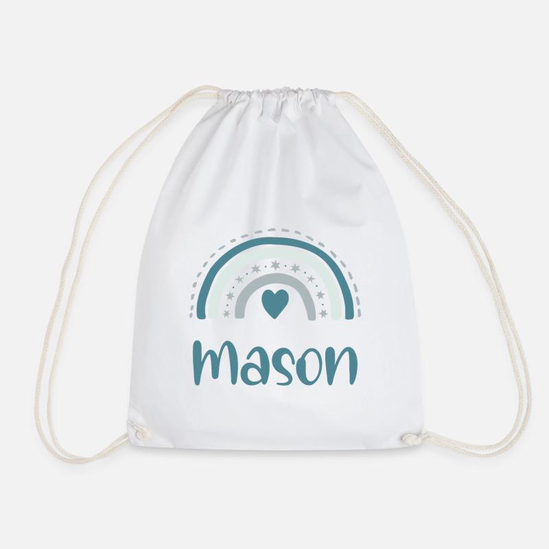 Maçon Nom Arc-en-ciel - Sac de sport léger - blanc