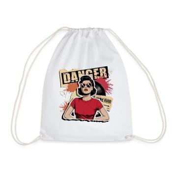 Rebel Retro Glam - Drawstring Bag - white - Front