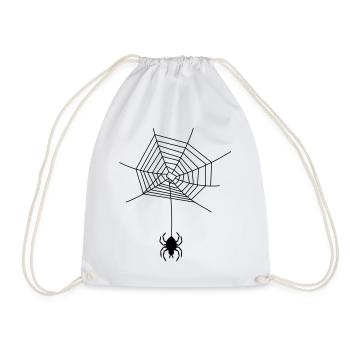 spinne_im_netz_f1 - Sac de sport léger - blanc - Devant