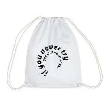 Dites Quote Quote Slogan - Sac de sport léger - blanc - Devant