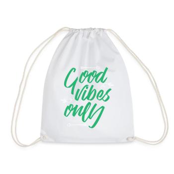 Motivation Success Outsourcing Affirmation Gift - Drawstring Bag - white - Front
