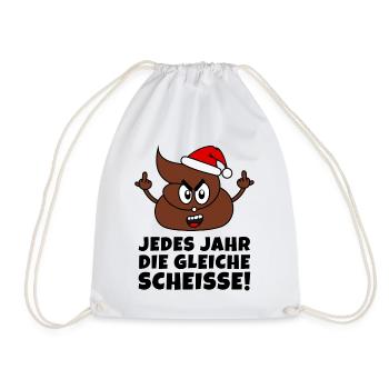 Putain de Noël merde merde puant - Sac de sport léger - blanc - Devant
