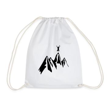 Les montagnes | montagnes - Sac de sport léger - blanc - Devant