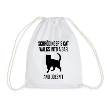 Schrödinger's cat - Drawstring Bag - white - Front