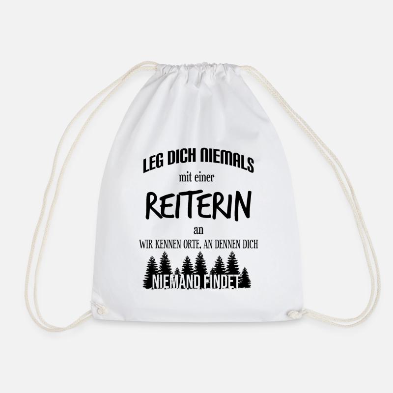 Pferd Pferde Reiter Reiten | Design - Turnbeutel - Weiß