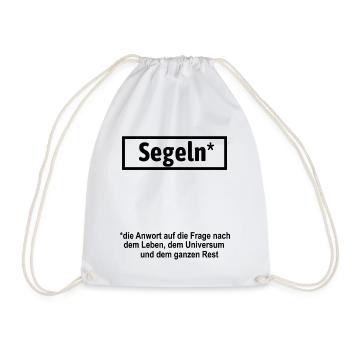 Naviguer | Cadeau marin | La voile de cadeau drôle - Sac de sport léger - blanc - Devant