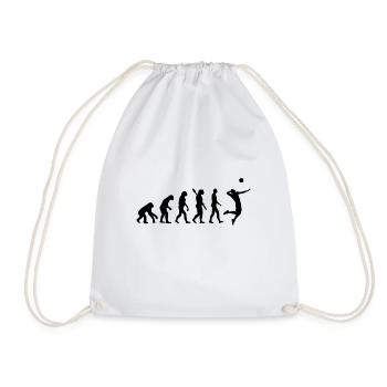 Evolution of Volleyball | Evolution Volleyball - Drawstring Bag - white - Front