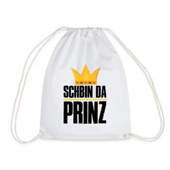 Schbin da Prinz - Turnbeutel - Weiß - Vorne