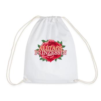 Alltags Prinzessin Muttertag Frauentag Geschenk - Turnbeutel - Weiß - Vorne