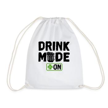 Drink Mode On - Turnbeutel - Weiß - Vorne