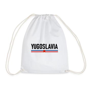 Yugoslawien Albanien Albaner - Turnbeutel - Weiß - Vorne