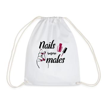 Cloueuse Nails Before Males Idée cadeau pour - Sac de sport léger - blanc - Devant