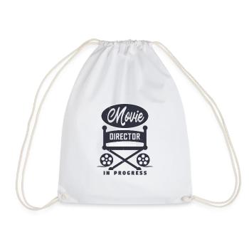 movie director in progress - Drawstring Bag - white - Front