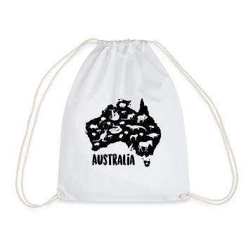 Australie animaux australie kangourou koala bec - Sac de sport léger - blanc - Devant