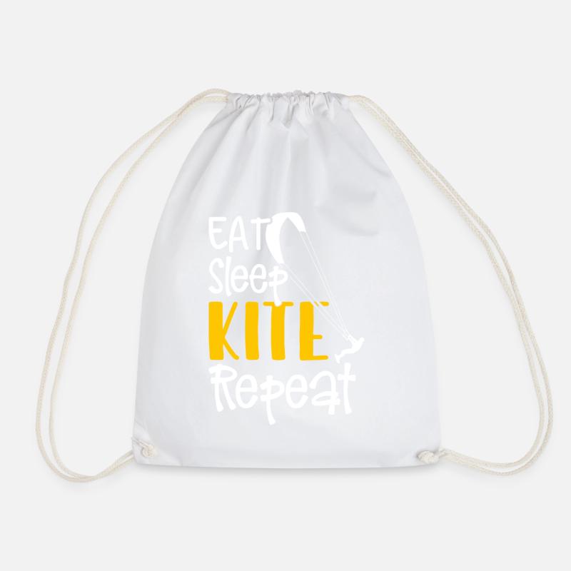 Kitesurfen Geschenk Kiteboarding Kitesurfer Gesche - Turnbeutel - Weiß