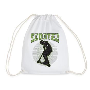 Scooter Stuntscooter Stunt Roller - Turnbeutel - Weiß - Vorne