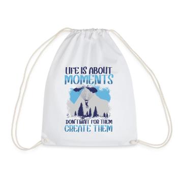 Paraglider Pilot Equipment Paraglider Pa - Drawstring Bag - white - Front