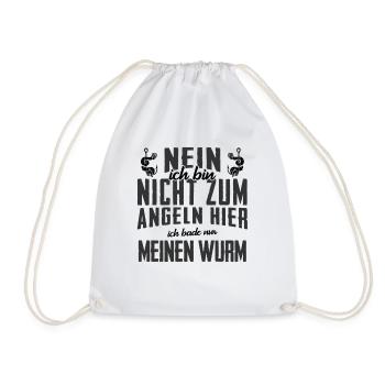 Angler Angel Geschenk Für Angler - Turnbeutel - Weiß - Vorne