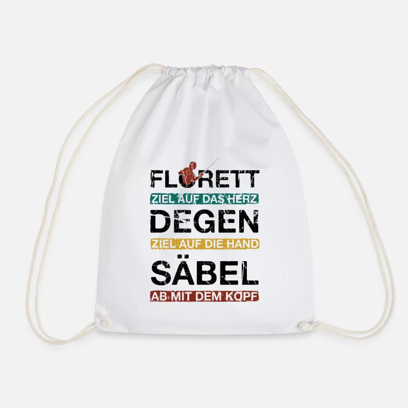 Fechten Fechten - Turnbeutel - Weiß