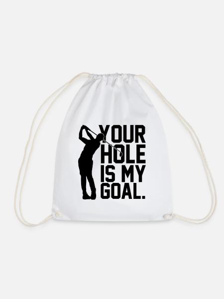 Golf Golfen Sport Geschenk Golferin - Turnbeutel - Weiß