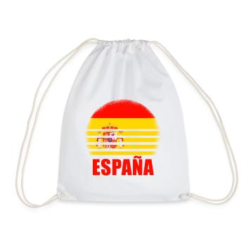 Spanien Spanische Flagge USA Mallorca Madrid Ameri - Turnbeutel - Weiß - Vorne