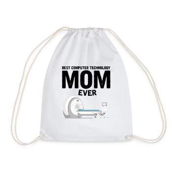 Beste Computer Technologie Mama Geschenk MRI CT - Turnbeutel - Weiß - Vorne