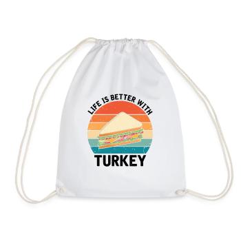 Food Love Sandwich Baguette Ketchup - Sac de sport léger - blanc - Devant