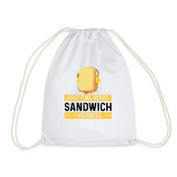 Sandwich Lover Cheese Fast Food Food Food - Drawstring Bag - white - Front